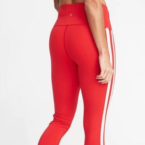 Old Navy • Red Side-Stripe Compression Leggings
